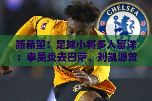 新希望！足球小将多人留洋：李昊炎去巴萨、刘凯源黄潜、万项红星